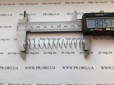 Пружина стиснення 1 х 13 х 80,5 (Артикул: S7369)