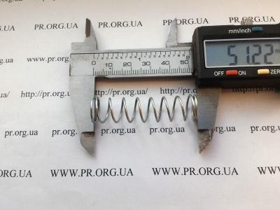 Пружина стиснення 1 х 12,8 х 51 (Артикул: S7373)