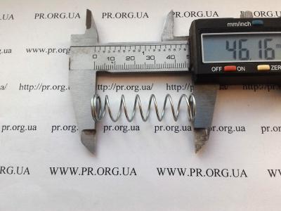 Пружина сжатия 1 х 12,8 х 46 (Артикул: S7376)