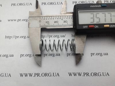 Пружина стиснення 1 х 12,5 х 35,5 (Артикул: S7382)