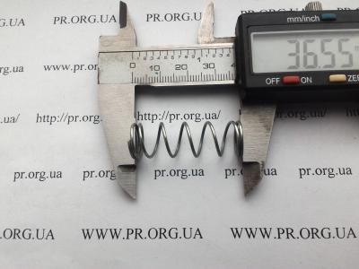 Пружина сжатия 1 х 12,3 х 36,5 (Артикул: S7384)