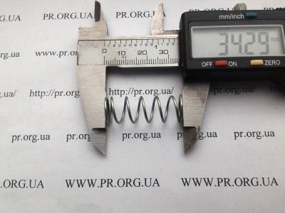 Пружина стиснення 1 х 12 х 34 (Артикул: S7385)