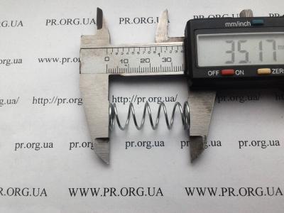 Пружина стиснення 1 х 12,3 х 35 (Артикул: S7386)
