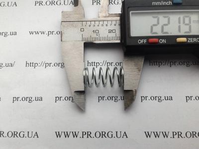 Пружина стиснення 1 х 11,5 х 22 (Артикул: S7395)