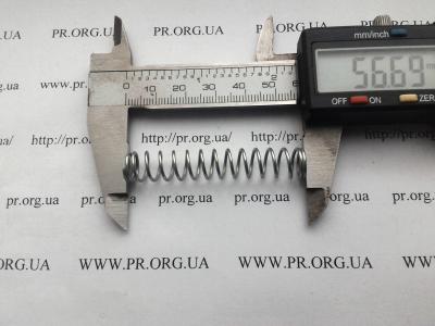 Пружина стиснення 1 х 9,8 х 56,5 (Артикул: S7400)