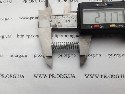 Пружина стиснення 1 х 8 х 27 (Артикул: S7401)
