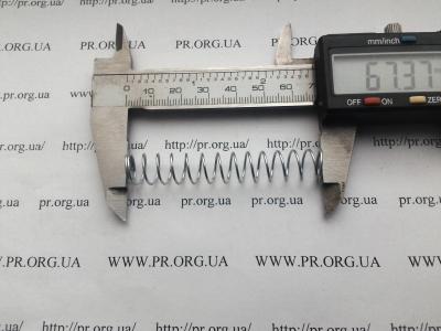 Пружина стиснення 0,8 х 11 х 67,5 (Артикул: S7404)