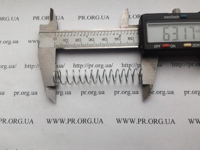 Пружина стиснення 0,8 х 10,8 х 63 (Артикул: S7406)