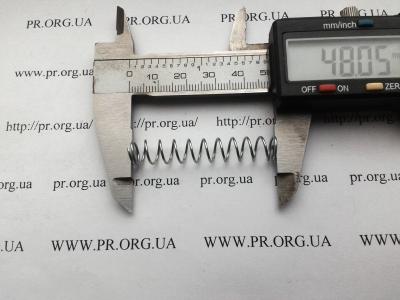 Пружина стиснення 0,8 х 8,4 х 48 (Артикул: S7421)