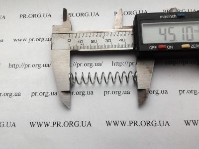 Пружина стиснення 0,8 х 8,4 х 45 (Артикул: S7423)