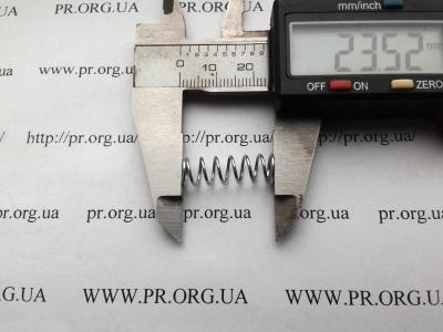 Пружина стиснення 0,8 х 7,6 х 23,5 (Артикул: S7430)