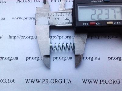 Пружина стиснення 0,8 х 7,6 х 22 (Артикул: S7433)