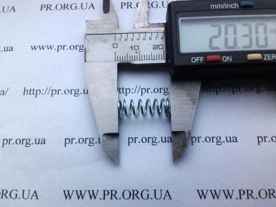 Пружина стиснення 0,8 х 7,4 х 20 (Артикул: S7435)