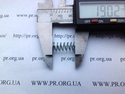 Пружина сжатия 0,8 х 7,4 х 19 (Артикул: S7439)