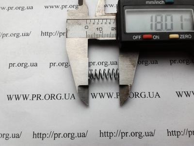 Пружина сжатия 0,8 х 7 х 18 (Артикул: S7441)