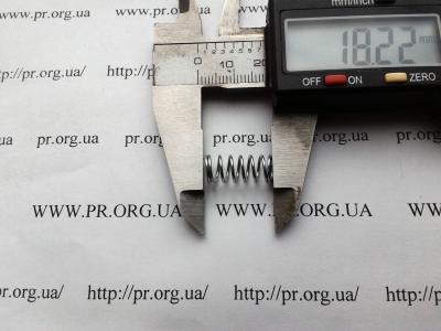 Пружина сжатия 0,8 х 7,6 х 18,2 (Артикул: S7443)