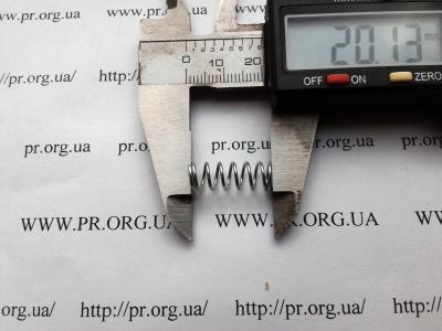 Пружина стиснення 0,8 х 7,6 х 20 (Артикул: S7446)