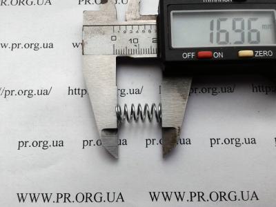 Пружина сжатия 0,8 х 7,6 х 16,8 (Артикул: S7458)