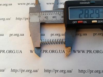 Пружина сжатия 0,8 х 6,4 х 28 (Артикул: S7466)