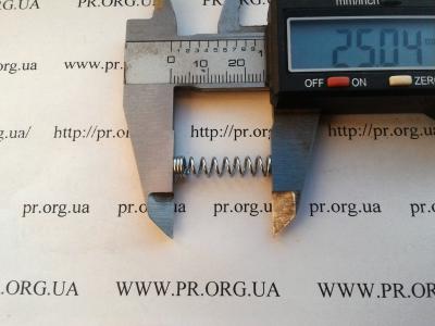 Пружина сжатия 0,8 х 5,6 х 25 (Артикул: S7467)