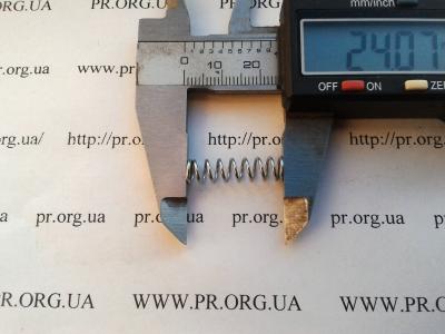 Пружина стиснення 0,8 х 6,4 х 24 (Артикул: S7469)