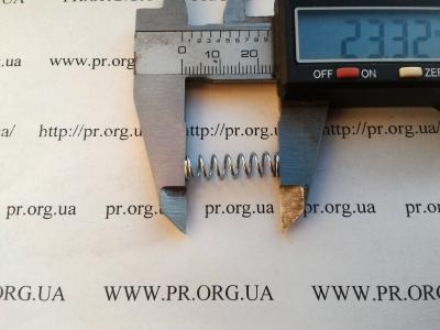 Пружина сжатия 0,8 х 6,6 х 23,3 (Артикул: S7472)