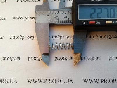 Пружина стиснення 0,8 х 6,6 х 22,7 (Артикул: S7473)