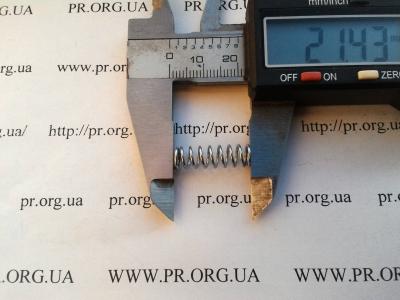 Пружина стиснення 0,8 х 6,5 х 21,5 (Артикул: S7474)