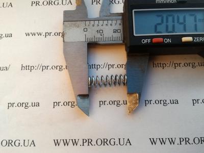 Пружина сжатия 0,8 х 6,5 х 20,5 (Артикул: S7475)