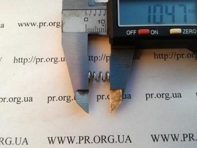 Пружина сжатия 0,8 х 6 х 10,5 (Артикул: S7480)