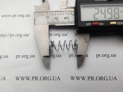 Пружина стиснення 0,7 х 9,6 х 25 (Артикул: S7481)