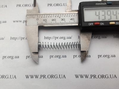 Пружина стиснення 0,7 х 7 х 44 (Артикул: S7484)