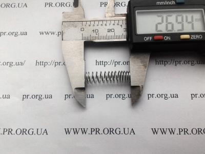 Пружина сжатия 0,7 х 7 х 27 (Артикул: S7486)