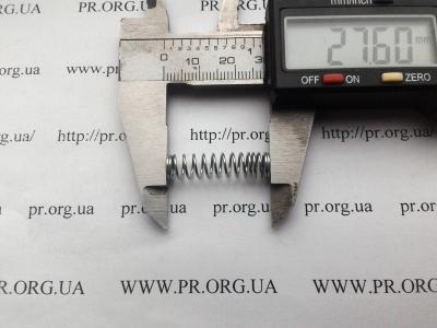Пружина стиснення 0,7 х 6,9 х 27,5 (Артикул: S7487)