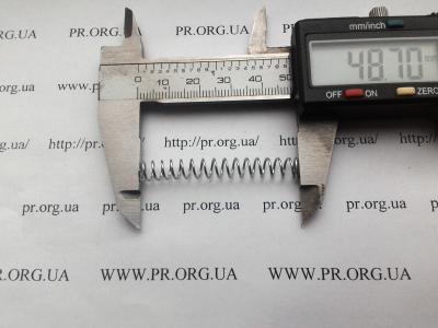 Пружина стиснення 0,7 х 6,4 х 48,5 (Артикул: S7492)