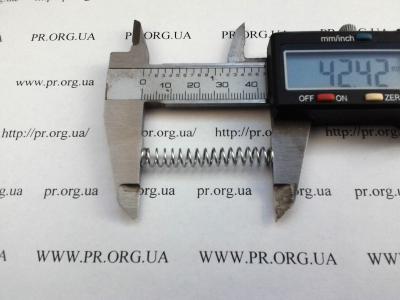 Пружина стиснення 0,7 х 6,4 х 42,5 (Артикул: S7511)