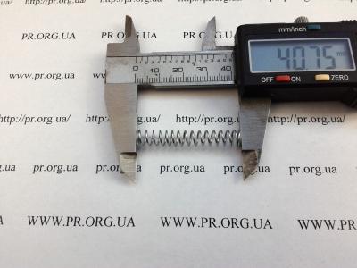 Пружина стиснення 0,7 х 6,5 х 40,8 (Артикул: S7519)