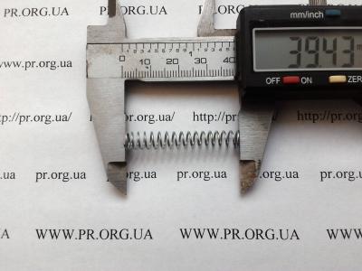 Пружина стиснення 0,7 х 6,3 х 39,3 (Артикул: S7528)