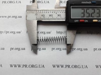 Пружина сжатия 0,7 х 6,5 х 35,2 (Артикул: S7538)