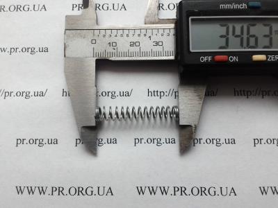 Пружина сжатия 0,7 х 6,4 х 34,6 (Артикул: S7539)