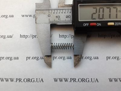 Пружина сжатия 0,7 х 6,2 х 20,8 (Артикул: S7552)