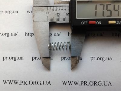 Пружина сжатия 0,6 х 7,4 х 17,5 (Артикул: S7554)