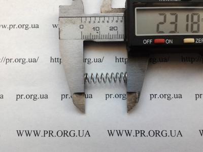 Пружина сжатия 0,6 х 6,1 х 23 (Артикул: S7556)