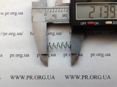 Пружина стиснення 0,6 х 6,2 х 21 (Артикул: S7558)