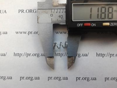 Пружина стиснення 0,6 х 6,2 х 12 (Артикул: S7561)