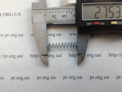 Пружина стиснення 0,6 х 5,4 х 27,5 (Артикул: S7566)