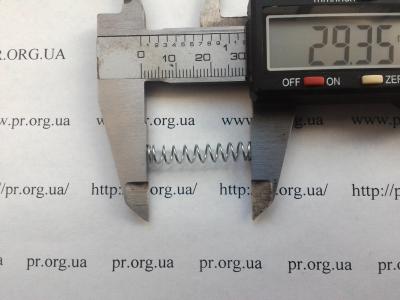 Пружина стиснення 0,6 х 5,6 х 29,3 (Артикул: S7569)