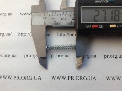 Пружина стиснення 0,6 х 5 х 27 (Артикул: S7572)