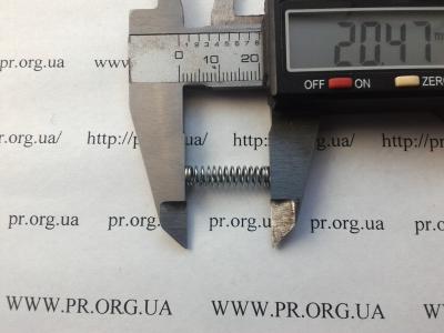Пружина сжатия 0,6 х 5,1 х 20,5 (Артикул: S7577)