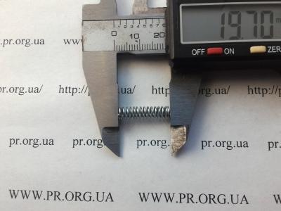 Пружина стиснення 0,6 х 5 х 19,5 (Артикул: S7579)